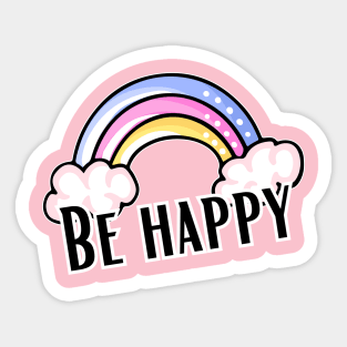 Be Happy Sticker